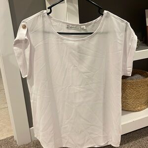 New York and Company white blouse. Size S. New with tags. Never worn.
